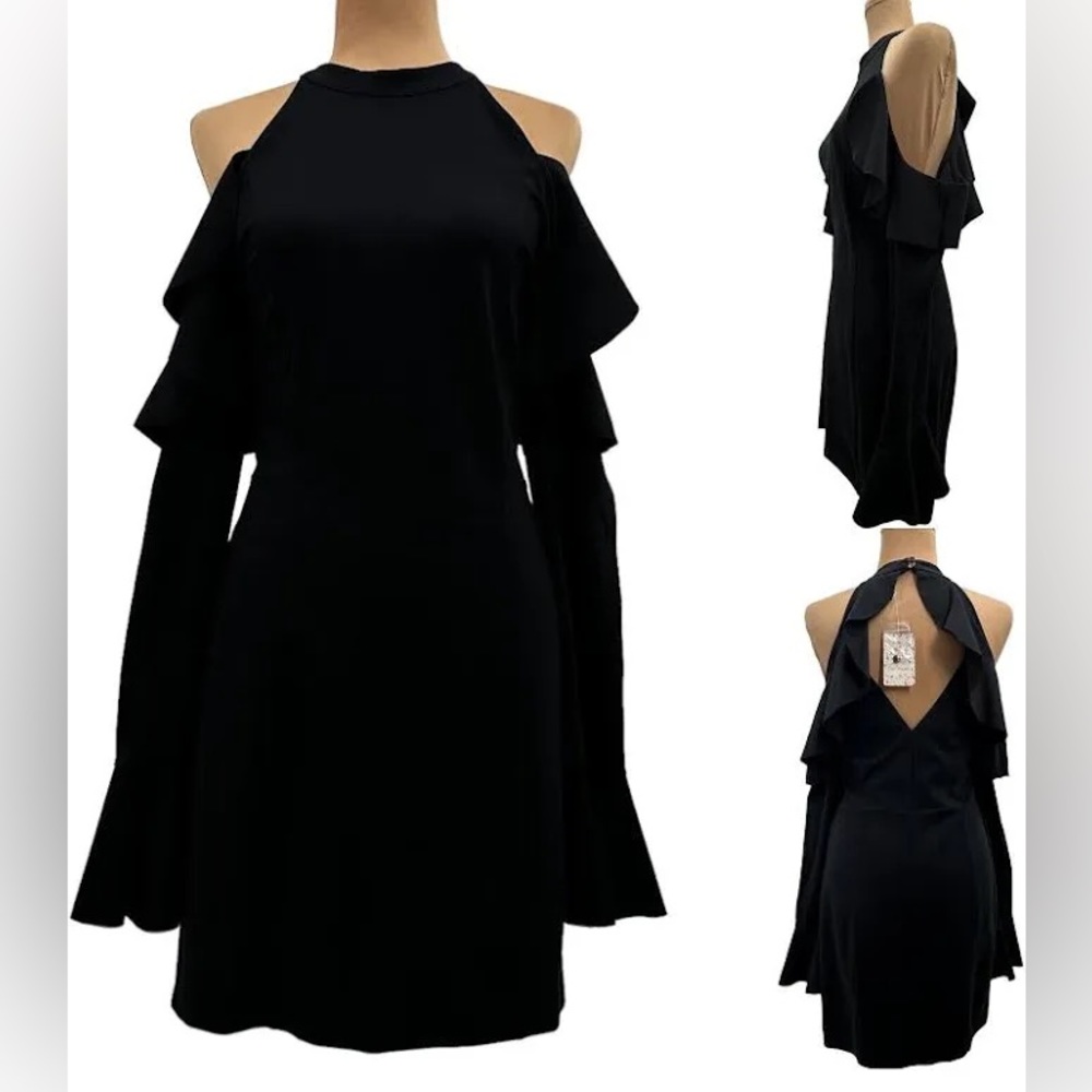 Free People Sweet Talk Ruffled Off Shoulder Mini Dress -‎ XS